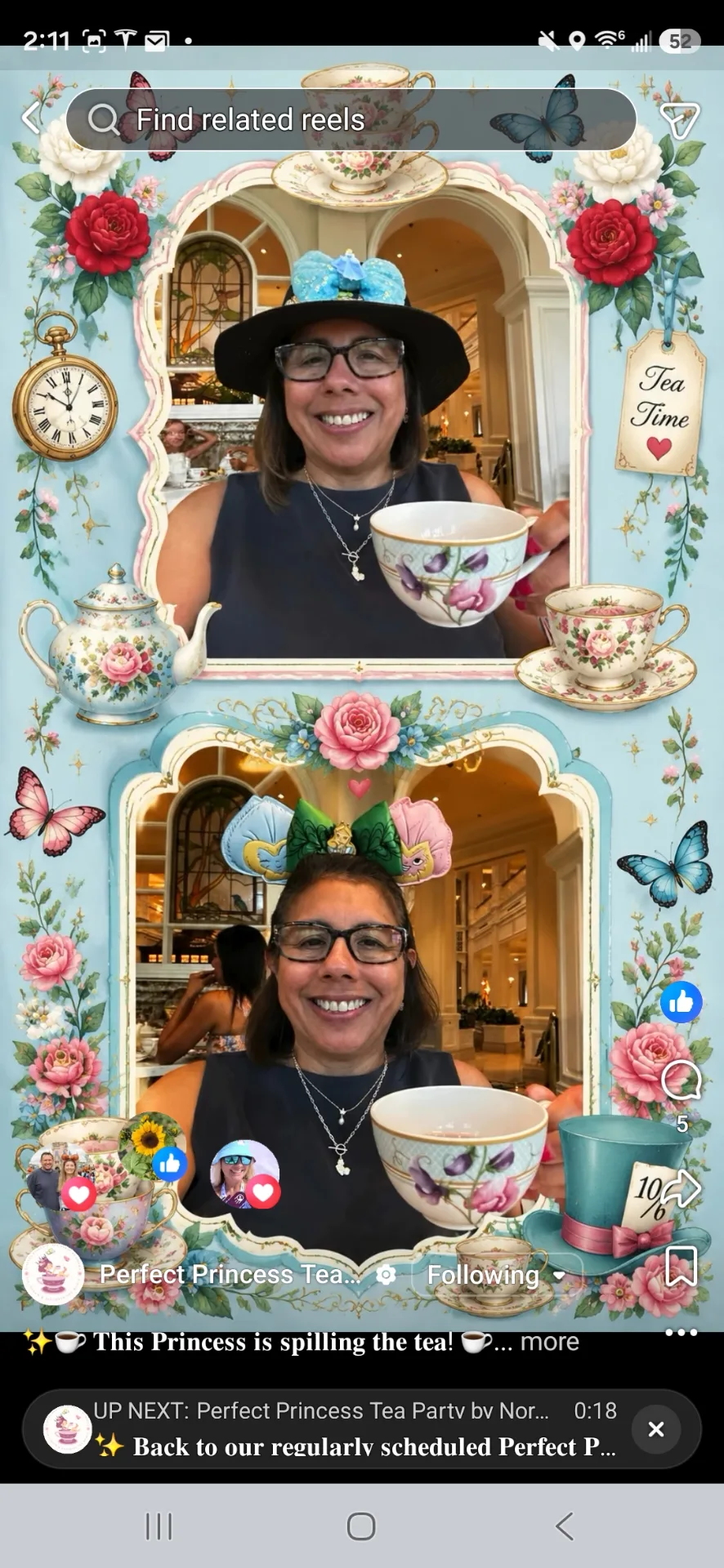 ✨☕ 𝐓𝐡𝐢𝐬 𝐏𝐫𝐢𝐧𝐜𝐞𝐬𝐬 𝐢𝐬 𝐬𝐩𝐢𝐥𝐥𝐢𝐧𝐠 𝐭𝐡𝐞 𝐭𝐞𝐚! ☕✨
Sharing a bit more on the Afternoon 𝐓𝐞𝐚 𝐚𝐭 𝐓𝐡𝐞 𝐆𝐚𝐫𝐝𝐞𝐧 𝐕𝐢𝐞𝐰 𝐋𝐨𝐮𝐧𝐠𝐞 𝐚𝐭 𝐃𝐢𝐬𝐧𝐞𝐲’𝐬 𝐆𝐫𝐚𝐧𝐝 𝐅𝐥𝐨𝐫𝐢𝐝𝐢𝐚𝐧 𝐑𝐞𝐬𝐨𝐫𝐭. 🫖This enchanting experience could be the perfect addition to your Disney vacation. 😎
☕️ As a true tea lover, I absolutely adored slowing down for an elegant afternoon of sipping tea in a beautiful, relaxing setting. ✨The atmosphere is simply charming—a delightful blend of Victorian elegance with playful whimsical Alice in Wonderland touches. 
🪟 Through the tall windows, you’ll enjoy lovely views of Disney’s Grand Floridian Resort, making it the perfect escape from the hustle and bustle of the parks.
This was a solo visit and it felt completely comfortable enjoying every peaceful moment. ✨ Sometimes the most magical Disney memories come from simply slowing down.
𝐀 𝐟𝐞𝐰 𝐭𝐡𝐢𝐧𝐠𝐬 𝐭𝐨 𝐤𝐧𝐨𝐰:
🫖 Reservations are highly recommended. The tea room is intimate, seating only about 68 guests.
🫖 This is not a character dining experience.
🫖 Afternoon Tea is a prepaid experience that includes tax and gratuity.
🫖 No modifications permitted after confirmation, and cancellations must be made at least 24 hours in advance.
👉 Swipe through to see some of the delicious treats, and my “What’s the Tea?” FAQ for even more helpful tips!
👒 Hats optional, Minnie Ears welcomed. 
✨ Is Afternoon Tea on your Disney bucket list? 
Ready to add this enchanting experience to your next Walt Disney World vacation, I’d love to help you plan every magical detail. 🩷👑🫖
𝐏𝐞𝐫𝐟𝐞𝐜𝐭𝐏𝐫𝐢𝐧𝐜𝐞𝐬𝐬𝐓𝐞𝐚𝐏𝐚𝐫𝐭𝐲𝐁𝐲𝐍𝐨𝐫𝐦𝐚
📧 perfectprincessteapartybynorma@gmail.com 
💻 message me on Facebook messenger
𝗣𝗲𝗿𝗳𝗲𝗰𝘁 𝗣𝗿𝗶𝗻𝗰𝗲𝘀𝘀 𝗧𝗲𝗮 𝗣𝗮𝗿𝘁𝘆 𝗯𝘆 𝗡𝗼𝗿𝗺𝗮