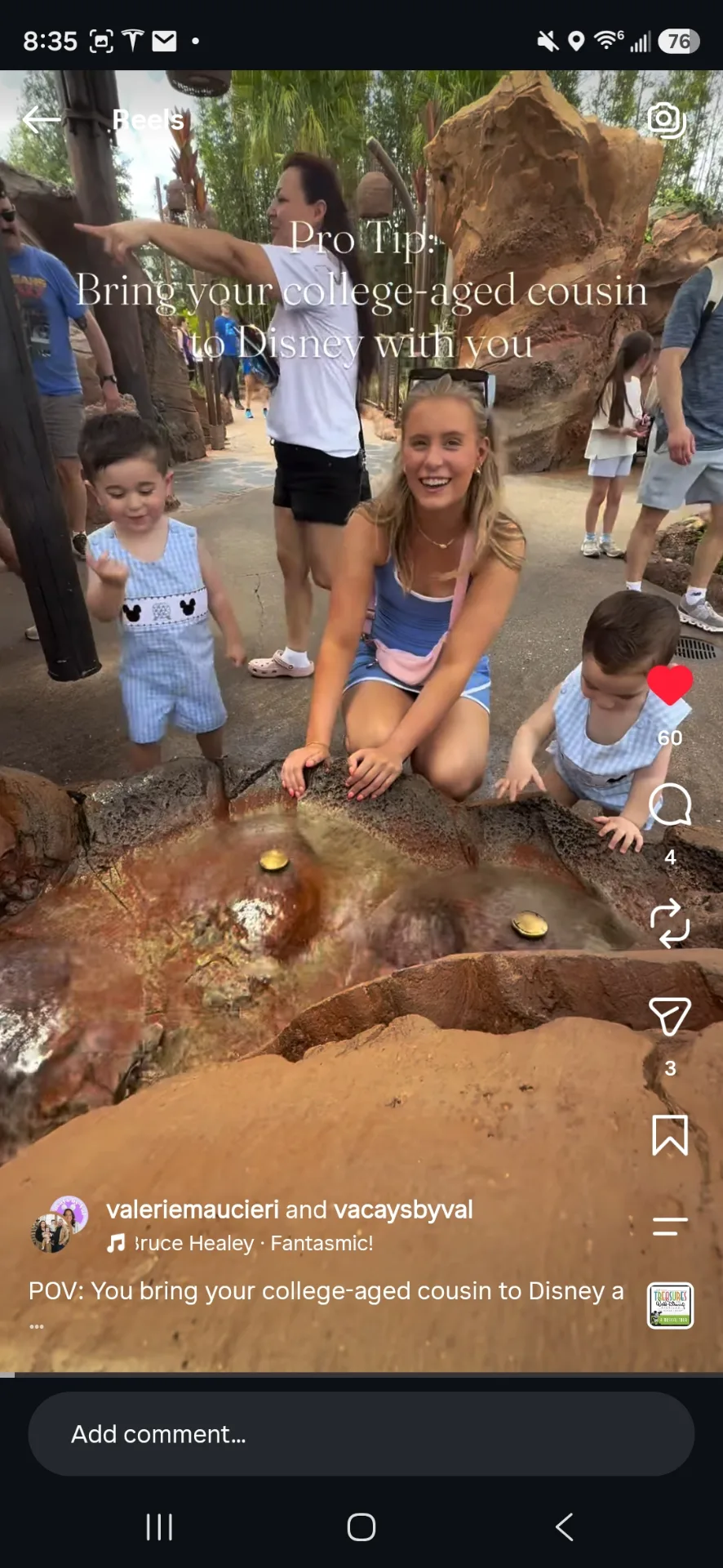 POV: You bring your college-aged cousin to Disney and she becomes the MVP of the whole trip 🏰✨

The boys love our Maddy (so do we)! She was basically our “theme park nanny” in the best way possible — helping in lines, keeping everyone entertained while waiting for parades, jumping in at meals, and making the whole trip even more fun.

We all had the best time, and 10/10 would recommend bringing your own Maddy to Disney. 😂

Because Disney with toddlers is magical… but Disney with extra hands? Elite. ✨

Ready to plan your own Disney magic? Book your next trip with Vacays by Val! ✨

💻 Let’s make the magic happen:
📩 Vacaysbyval@gmail.com
💬 Message me on Facebook or Instagram

Vacays by Val ✨ Travel Advisor specializing in Disney Destinations
Authorized Pixie Planner with Ticket-to-Ride, Inc.

#fyp #disneyworld #themeparknanny #familyvacation #disneywithtoddlers