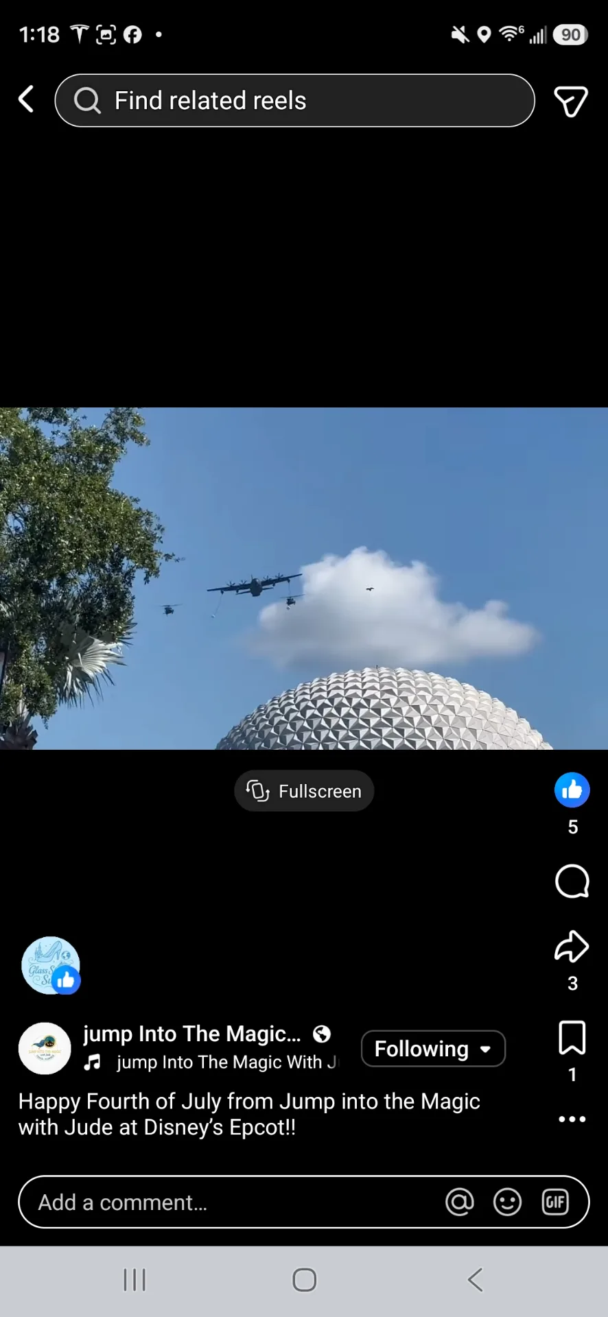 Happy Fourth of July from Jump into the Magic with Jude at Disney’s Epcot!!