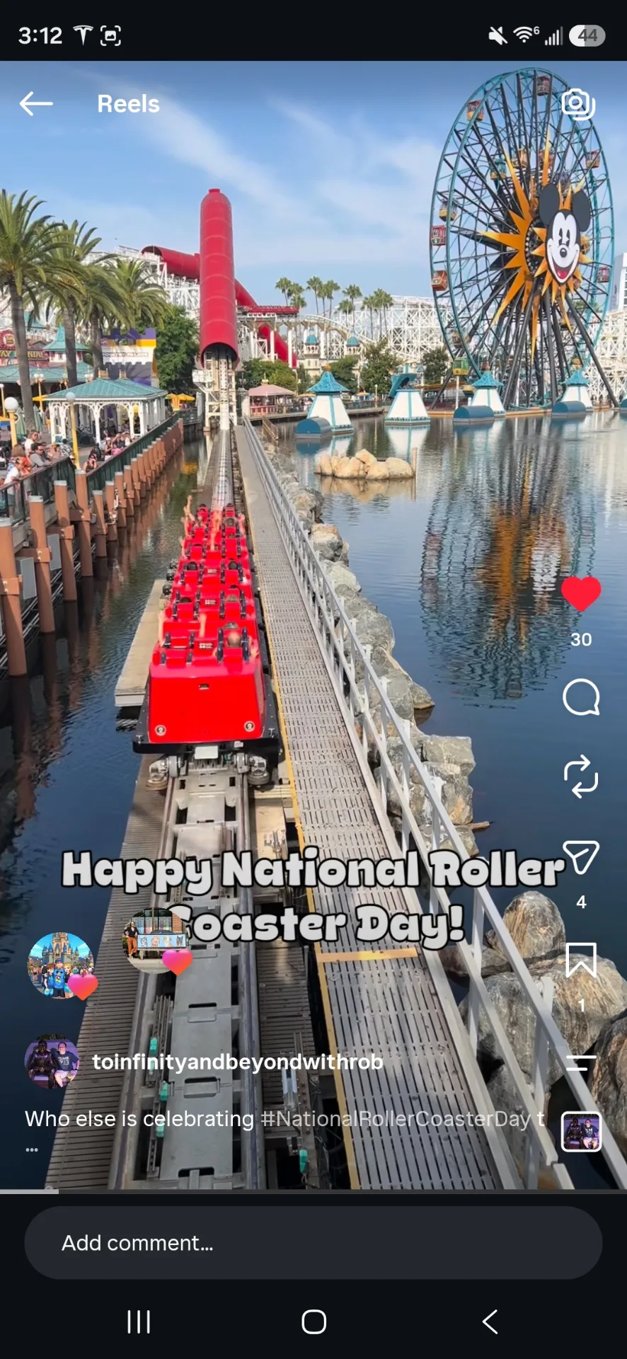 Who else is celebrating #NationalRollerCoasterDay the right way? 🎢

From racing through Pixar Pier on Incredicoaster to blasting through the Grid on TRON Lightcycle / Run, these Disney coasters always leave me wanting one more ride!

Which one are you riding first: Incredicoaster, Slinky Dog Dash, Expedition Everest, or TRON? 👇

#toinfinityandbeyondwithrob #tickettorideinc #NationalRollerCoasterDay #letmeplanyournextdisneytrip