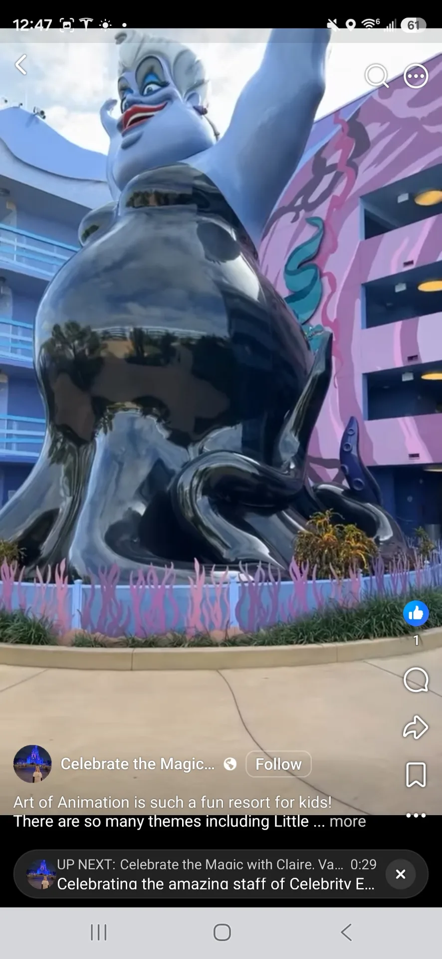 Art of Animation is such a fun resort for kids! There are so many themes including Little Mermaid, Lion King, Cars and Finding Nemo. Each area has a pool dedicated to the theme! This hotel is great because it has normal hotel rooms and also family suites that hold up to 6 adults with 2 bathrooms! Transportation includes buses and skyliner!  #celebratethemagicwithclaire #disneytravelprofessional #earmarkedagency #disneyworld