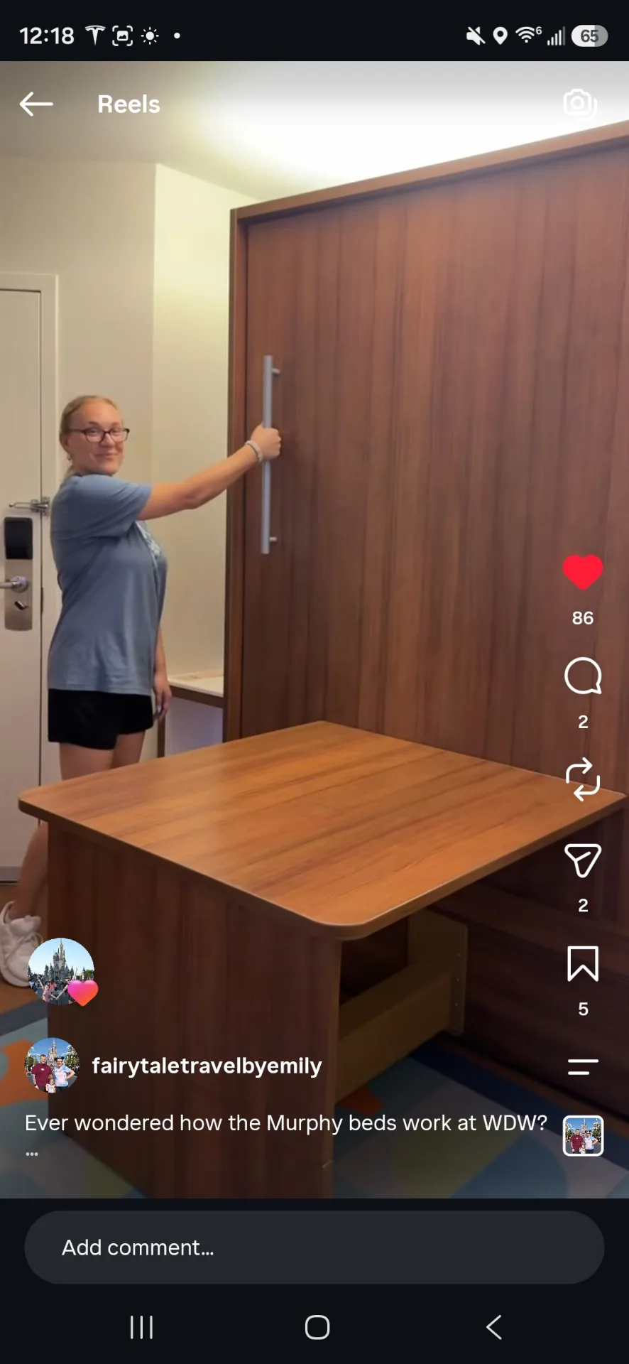 Ever wondered how the Murphy beds work at WDW?

They are so easy to set up and put away! Easily covert from table to bed, and back. I’m literally a weakling (ask my neighbor who helps me bring in packages when my husband is at the fire house 😅), and this required nearly no effort.

The Murphy beds at WDW have a regular mattress and are just as comfortable as the regular bed in the room! Don’t let a room having a Murphy bed deter you from booking, I think it’s actually a bonus… want more space and a small table to eat or work? Just put the bed away!

#wdw #popcenturyresort #murphybed #disneyworld #disneytips

#Disney #travels #disneymom #fairytaletravelbyemily #tickettorideinc #themostmagicaltravelagentonearth #vacationplanner #travelagent #Disney #traveladvisor